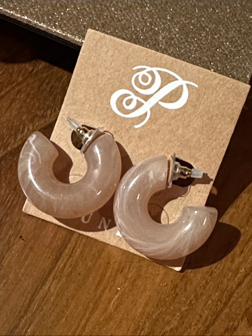 Plunder- Hoop Resin Earrings